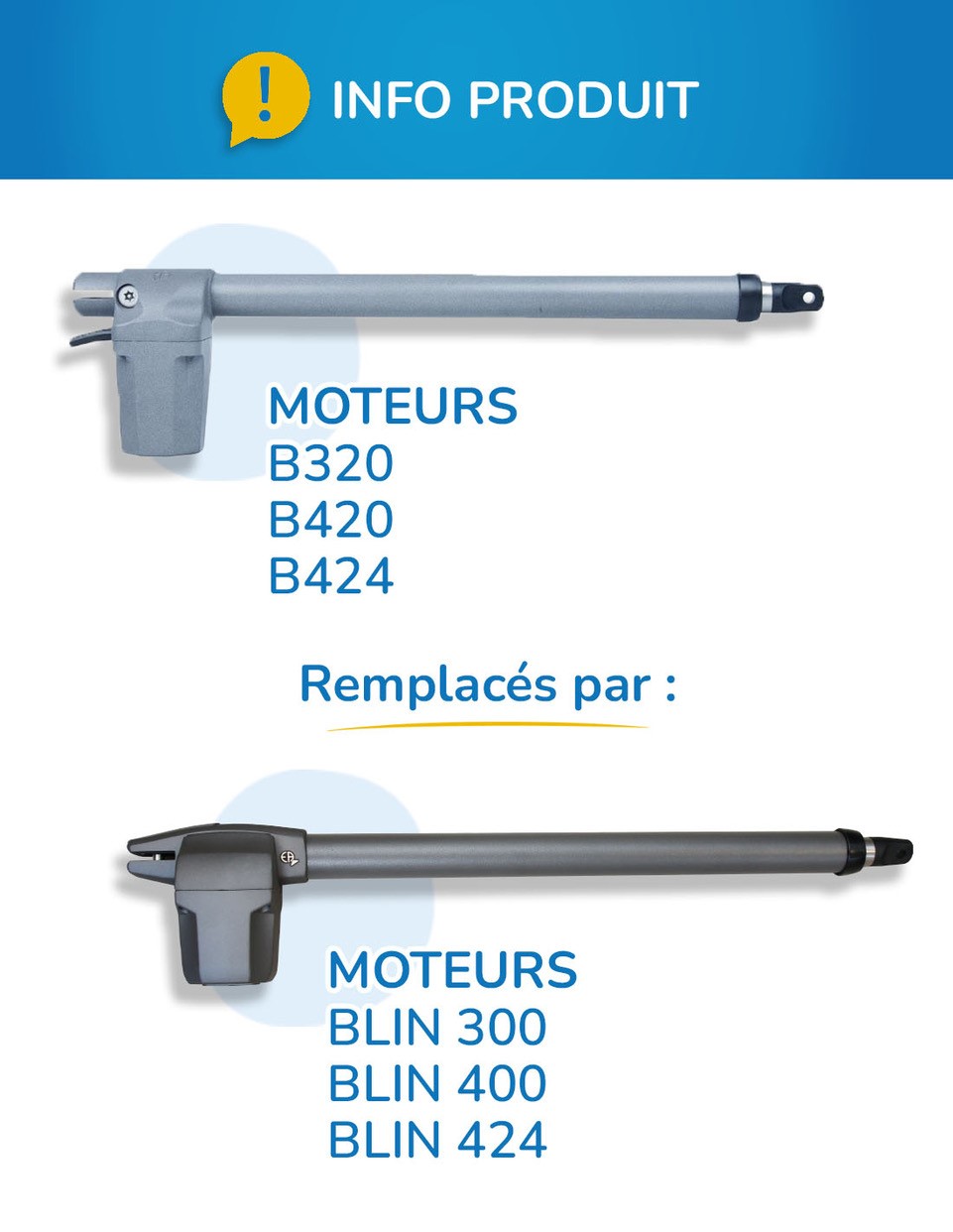 B420D/VERIN B420 DROIT EUROPE AUTOMATISMES